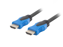 Lanberg Cable HDMI v2.0 4K 1m Negro con conectores chapados en oro