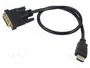 Lanberg Cable HDMI a DVI-D 18+1 de 0,5 m Negro