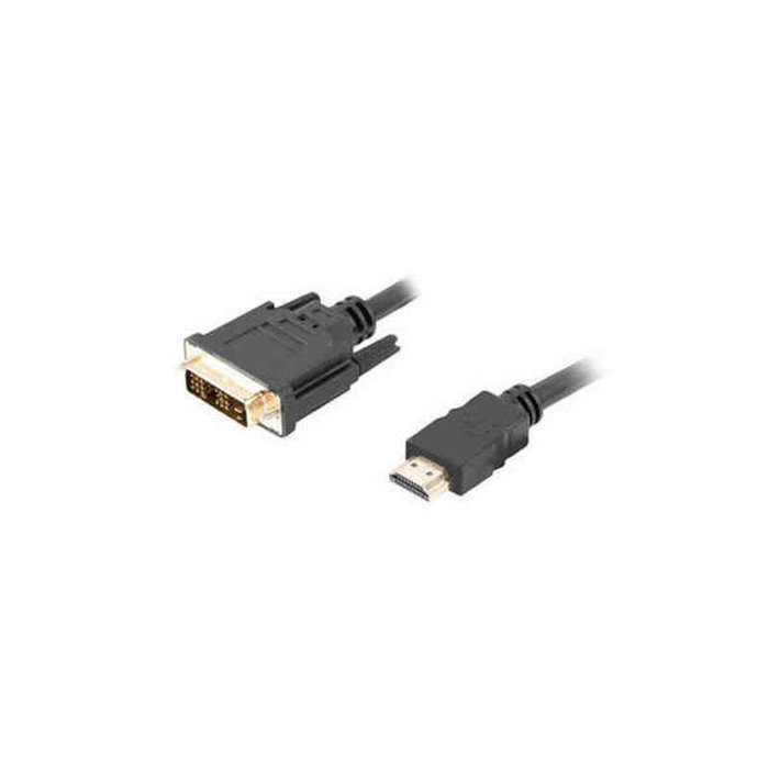 Lanberg Cable HDMI a DVI-D 18+1 Single Link Macho a Macho 0,5m Negro Lanberg Cable HDMI a DVI-D 18+1 Single Link Macho a Macho 0,5m Negro