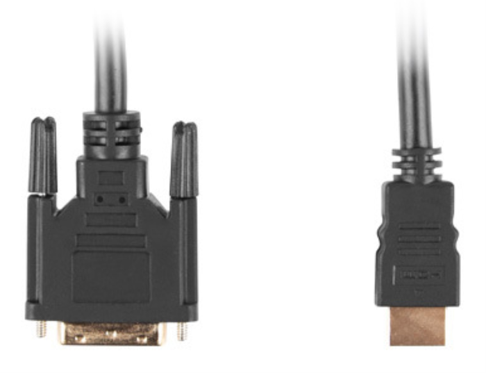 Lanberg Cable HDMI a DVI-D 18+1 Single Link Macho a Macho 0,5m Negro Lanberg Cable HDMI a DVI-D 18+1 Single Link Macho a Macho 0,5m Negro