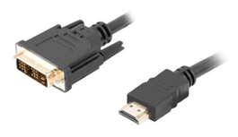 Cable HDMI a DVI Lanberg Macho/Macho Negro