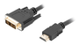 Lanberg Cable HDMI macho a DVI-D 18+1 macho 3m negro