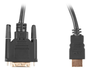Lanberg Cable HDMI a DVI-D Dual Link 4K 30Hz 3m Negro