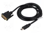 Lanberg Cable HDMI a DVI-D 24+1 Macho 3m Negro