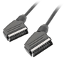 Lanberg Cable Euroconector SCART Macho a Macho 1,8m Negro