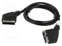 Lanberg Cable Euroconector SCART Macho-Macho 1,8m Negro