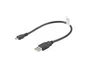Lanberg CA-USBM-10CC-0003-BK Cable USB 2.0 Micro-USB B a USB A Negro 0,3 m