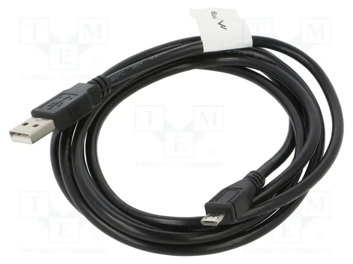 Lanberg Cable USB 2.0 Macho a Micro-USB B Macho, 1,8 m, Negro