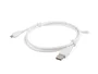 Lanberg Cable USB 2.0 Micro-USB A a USB A, 1 m, Blanco