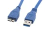 Lanberg CA-US3M-10CC-0005-B Cable USB 3.0 USB-A Macho a Micro-USB Macho, 0.5 m, Azul, 600 Mbit/s