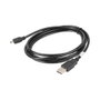 Lanberg Cable USB 2.0 de 1,8 m, USB-A a Mini-USB, Negro
