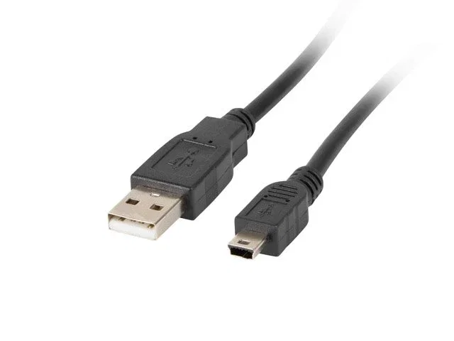 Lanberg Cable USB 2.0 de 1,8m con Mini-USB A y USB A