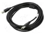 Lanberg CA-USBA-11CC-0050-BK Cable USB 2.0 A a B de 5m Negro