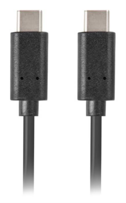 Lanberg Cable USB tipo C a USB tipo C 0,5m Negro CA-CMCM-10CU-0005-BK