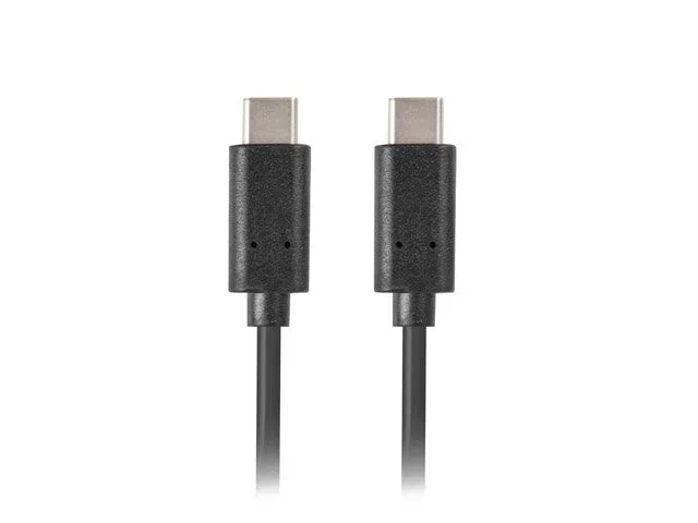 Lanberg Cable USB Tipo C a USB Tipo C 1m Negro CA-CMCM-10CU-0010-BK