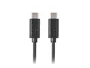 Lanberg Cable USB Tipo C a USB Tipo C 1m Negro CA-CMCM-10CU-0010-BK