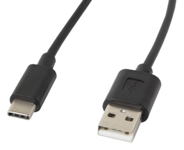 Lanberg Cable USB 2.0 USB A a USB C de 1,8 m Negro