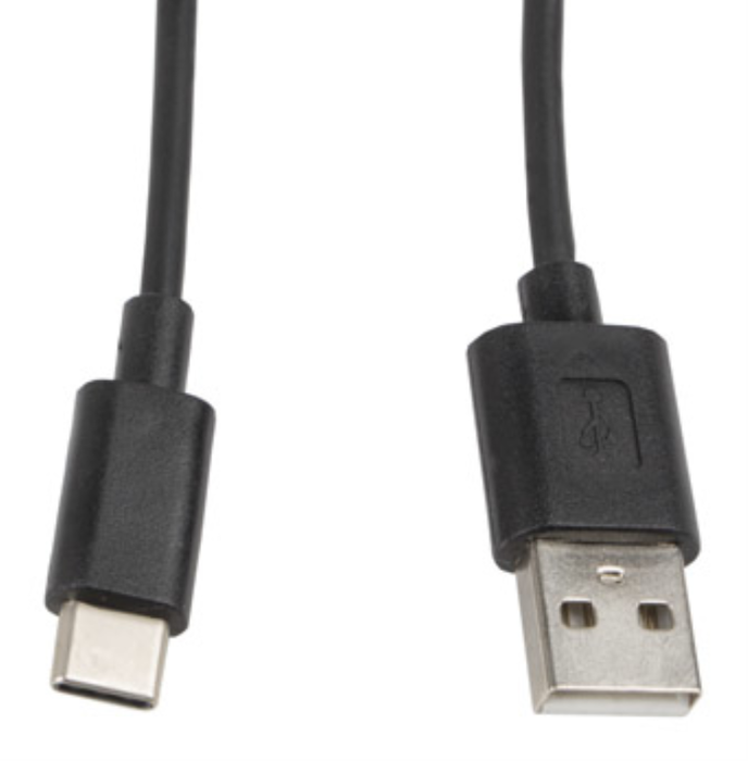 Lanberg CA-USBO-10CC-0010-BK Cable USB 2.0 de USB A a USB C, 1m, Negro