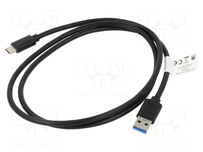 Lanberg Cable USB tipo C a USB tipo A 3.1 Gen 1 1m Negro CA-USBO-31CU-0010-BK
