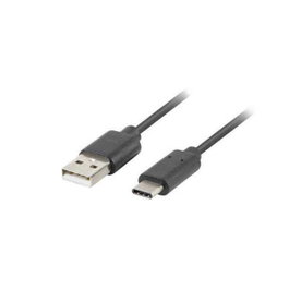 Lanberg Cable USB 3.2 Gen 1 de 1 m con conectores USB-C a USB-A Negro