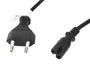 Lanberg CA-C7CA-11CC-s0018-BK Cable de Alimentación 1.8m Negro, Conectores CEE 7/16 Hembra a IEC 320 C7 Macho