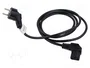 Lanberg CA-C13C-12CC-0018-BK Cable de Alimentación Schuko a C13 Acodado Negro