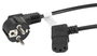 Lanberg Cable de Alimentación Schuko CEE 7/7 a IEC320 C13 Acodado 1,8m CA-C13C-12CC-0018-BK