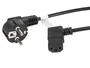 Lanberg CA-C13C-12CC-0018-BK Cable de Alimentación CEE 7/7 a C13 Acodado Negro