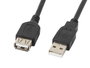 Lanberg Cable alargador USB 2.0 CA-USBE-10CC-0050-BK Negro 5m