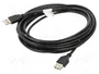Lanberg Cable Alargador USB 2.0 de 5m Negro (A-Macho a A-Hembra)