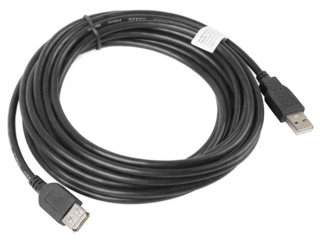 Lanberg Cable Alargador USB 2.0 de 5m, Conectores USB-A Macho a Hembra, Negro Lanberg Cable Alargador USB 2.0 de 5m, Conectores USB-A Macho a Hembra, Negro