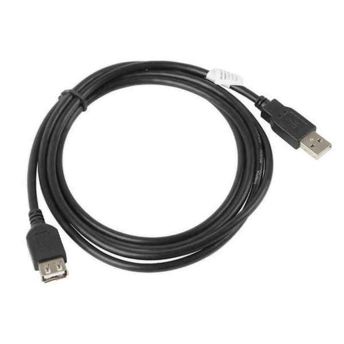Lanberg Cable alargador USB 2.0 CA-USBE-10CC-0050-BK Negro 5m