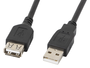 Lanberg Cable alargador USB 2.0 CA-USBE-10CC-0050-BK Negro 5m