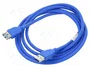 Lanberg Cable Alargador USB 3.0 CA-US3E-10CC-0018-B 1,8m Azul