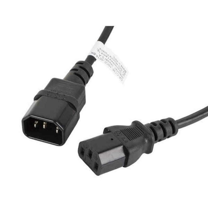 Lanberg CA-C13E-10CC-0018-BK Cable de alimentación C13 a C14 1,8m Negro