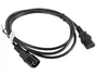 Lanberg CA-C13E-10CC-0018-BK Cable de alimentación C13 a C14, 1,8 m, Negro