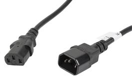 Lanberg Cable alargador de alimentación CA-C13E-11CC-0050-BK 5m C13 a C14