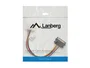 Lanberg Cable de Alimentación Molex Hembra a SATA Macho 0.15m