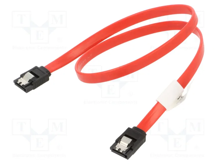 Lanberg CA-SASA-14CU-0050-R Cable SATA III 0,5 m Rojo