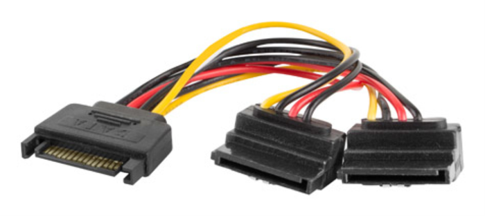 Lanberg CA-SASA-10CU-0015 Cable Duplicador de Alimentación SATA de 15 cm Lanberg CA-SASA-10CU-0015 Cable Duplicador de Alimentación SATA de 15 cm