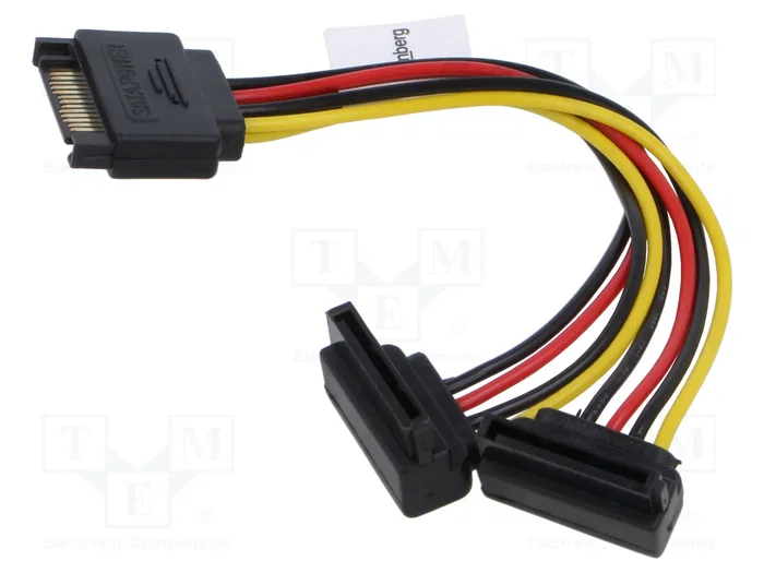 Lanberg Cable de alimentación SATA en Y 15 pines 0,15 m CA-SASA-10CU-0015