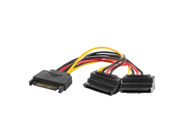 Lanberg Cable de Alimentación SATA Macho 2X Divisor Y 15cm