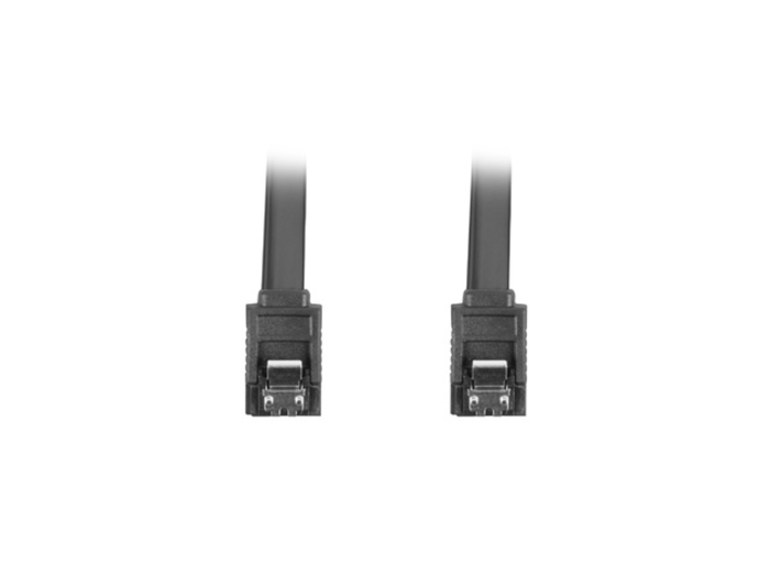 Lanberg Cable SATA III 0,3 m Negro CA-SASA-14CU-0030-BK