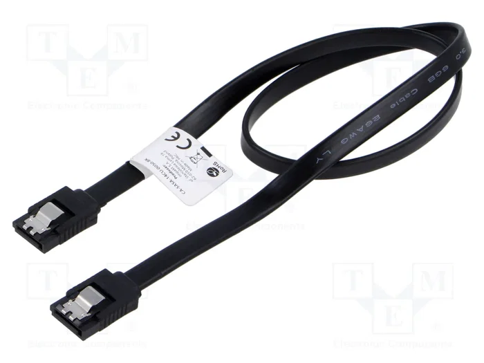 Lanberg CA-SASA-14CU-0050-BK Cable SATA III 0,5 m Hembra/Hembra Negro Lanberg CA-SASA-14CU-0050-BK Cable SATA III 0,5 m Hembra/Hembra Negro