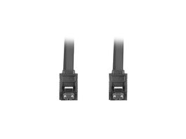 Lanberg Cable SATA III 6 Gb/s Negro 0.5m Serial ATA con Conectores Metálicos