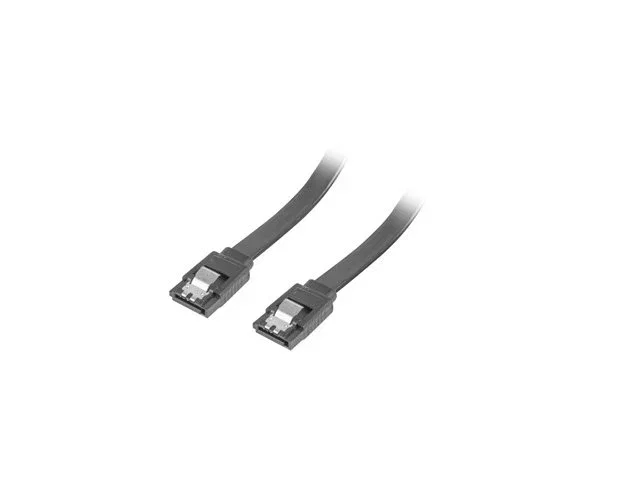 Lanberg Cable SATA III CA-SASA-14CU-0050-BK 2x Hembra 0,5m Negro