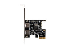 Lanberg Tarjeta PCI Express x1 USB 3.1 Gen 1 5Gbps con 2 Puertos, Soporte Molex