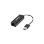 Lanberg Adaptador USB 2.0 a Ethernet RJ45 NC-0100-01 Negro