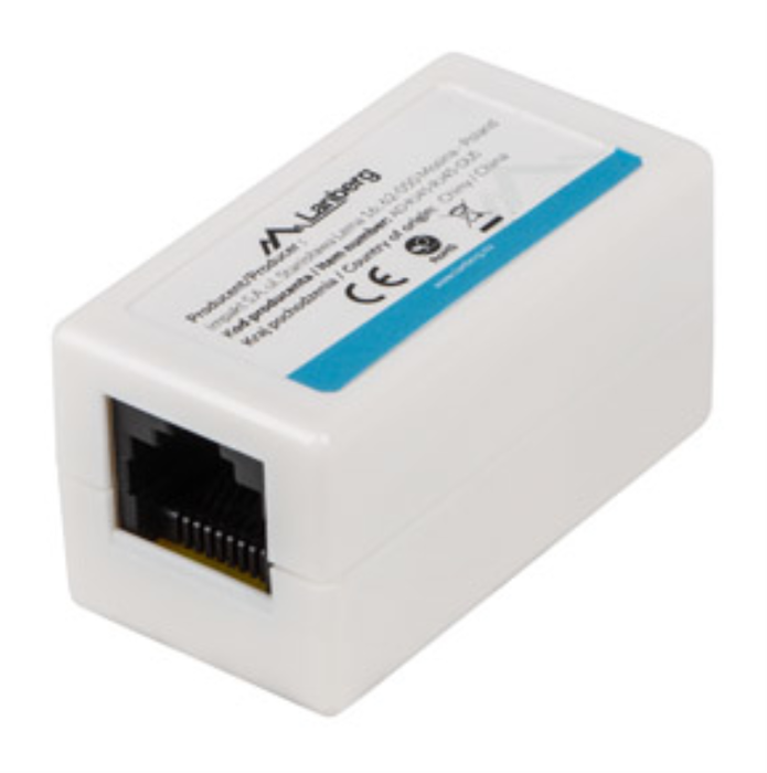 Lanberg Adaptador LAN AD-RJ45-RJ45-OU5 Cat 5E UTP Blanco