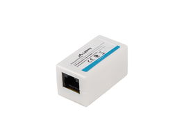 Lanberg Adaptador RJ45 Hembra Cat5e UTP - Acoplador LAN, Blanco, Compatible con Categoría 5E